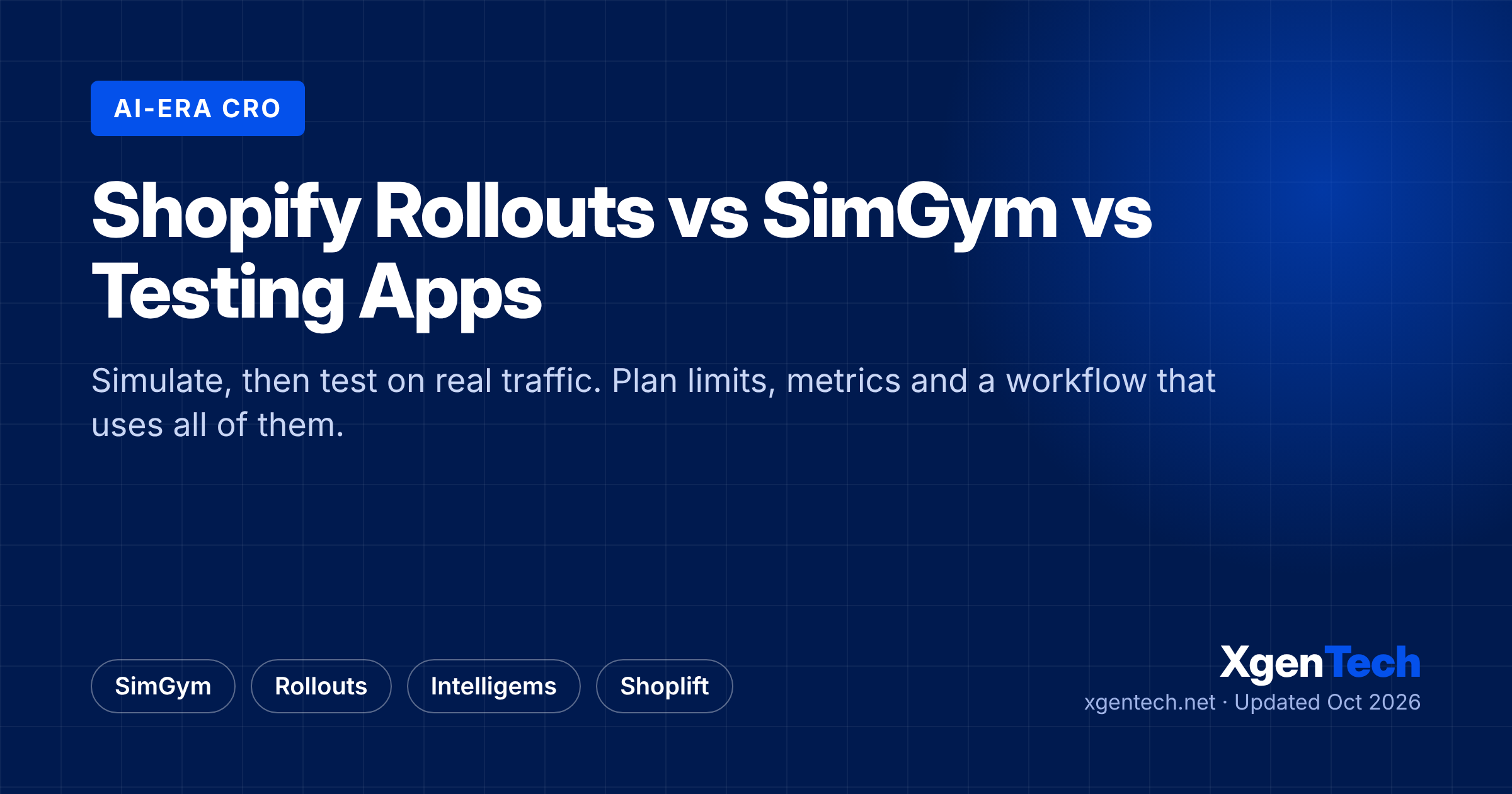Shopify A/B Testing in 2026: Rollouts vs SimGym vs Apps