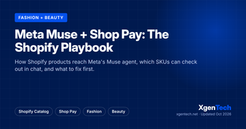Meta Muse and Shop Pay on Shopify 