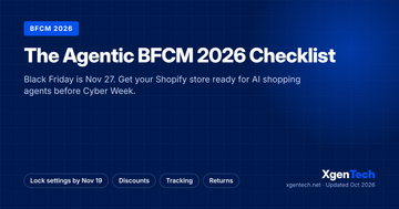 The Agentic BFCM 2026 Checklist: How to Get Your Shopify Store Ready for AI Shopping Agents