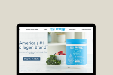 Shopify UI/UX Design Inspiration: Vital Proteins Online Store