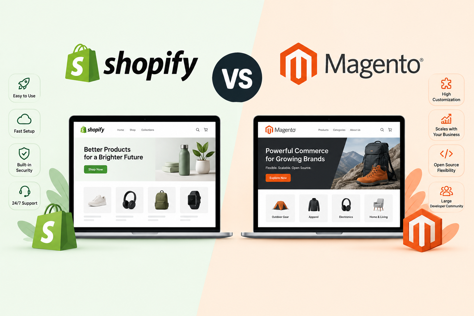 Shopify vs Magento: Enterprise Platform Comparison
