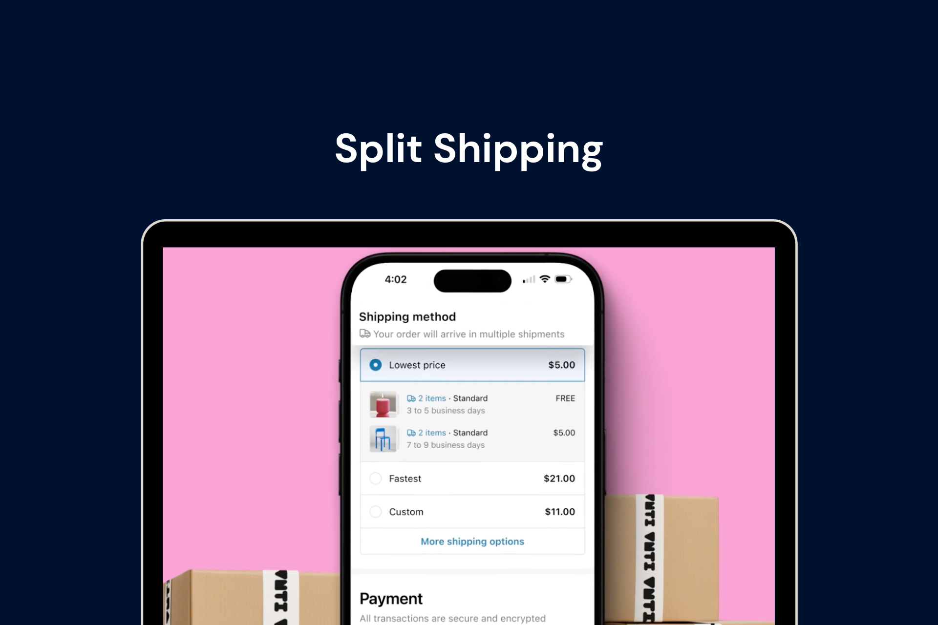 Split Shipping in Shopify Checkout