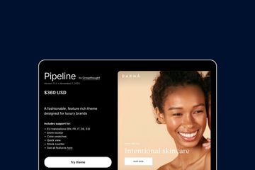 Pipeline Shopify Theme Review