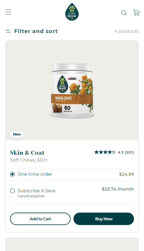 Everroot EverRoot's Shopify Design & Development Case Study